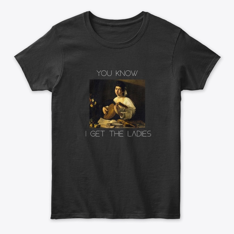 Funny Caravaggio Guitar Player T-shirt