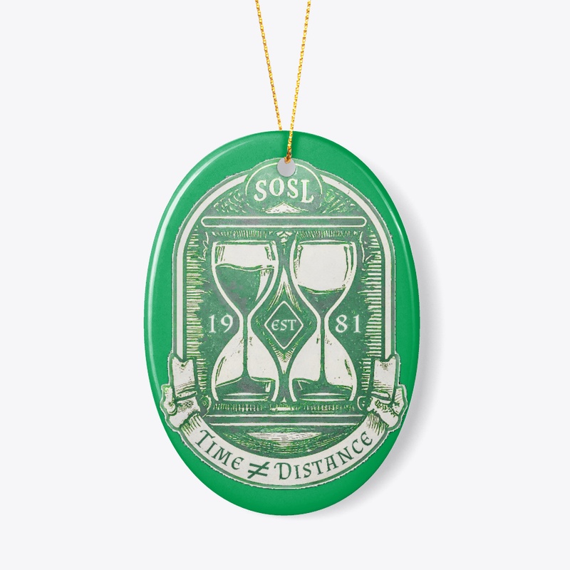 Time not distance ornament country green