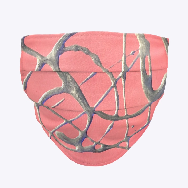 Metallic Silver on Pink