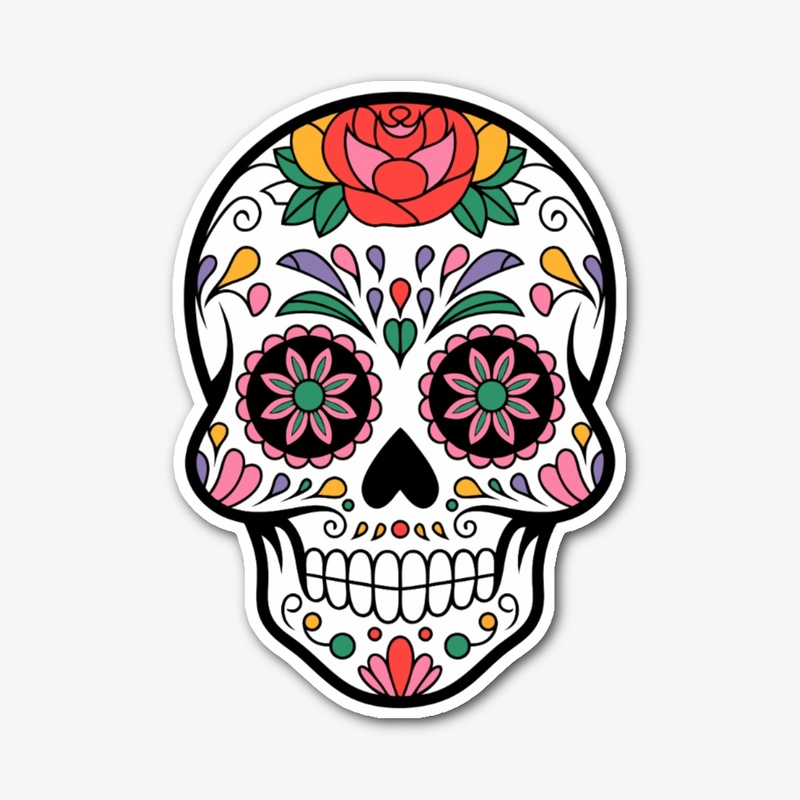 Day of the Dead Skull Merch for Sale