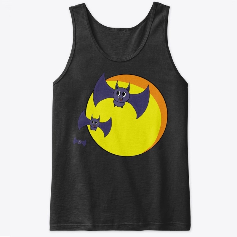 Halloween Bats and a beautiful full moon