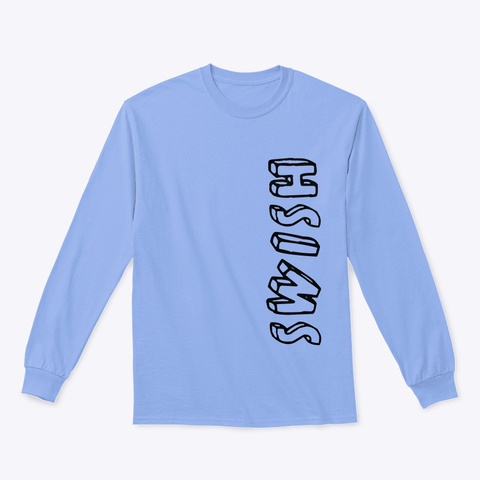 Swish Classic Long Sleeve Tee Light Blue Maglietta Front