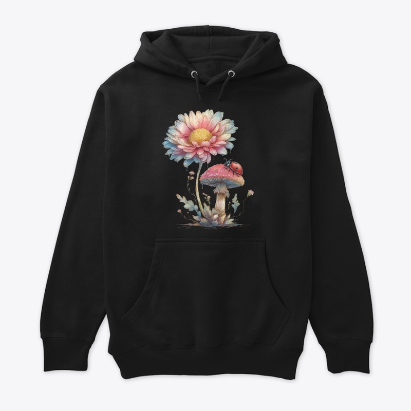 Whimsical Daisy Mushroom