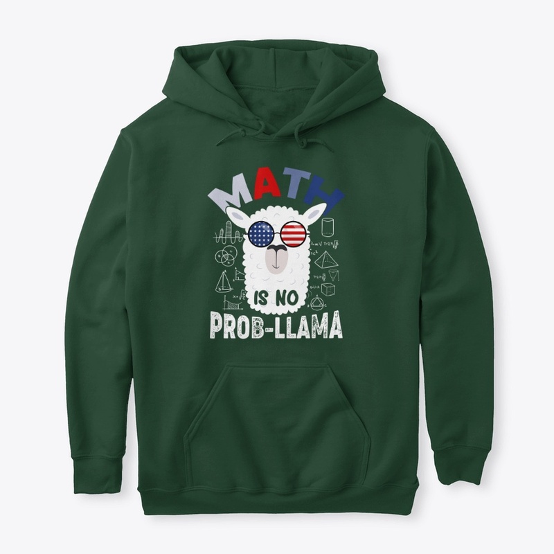 Math Is No ProbLlama T-shirt