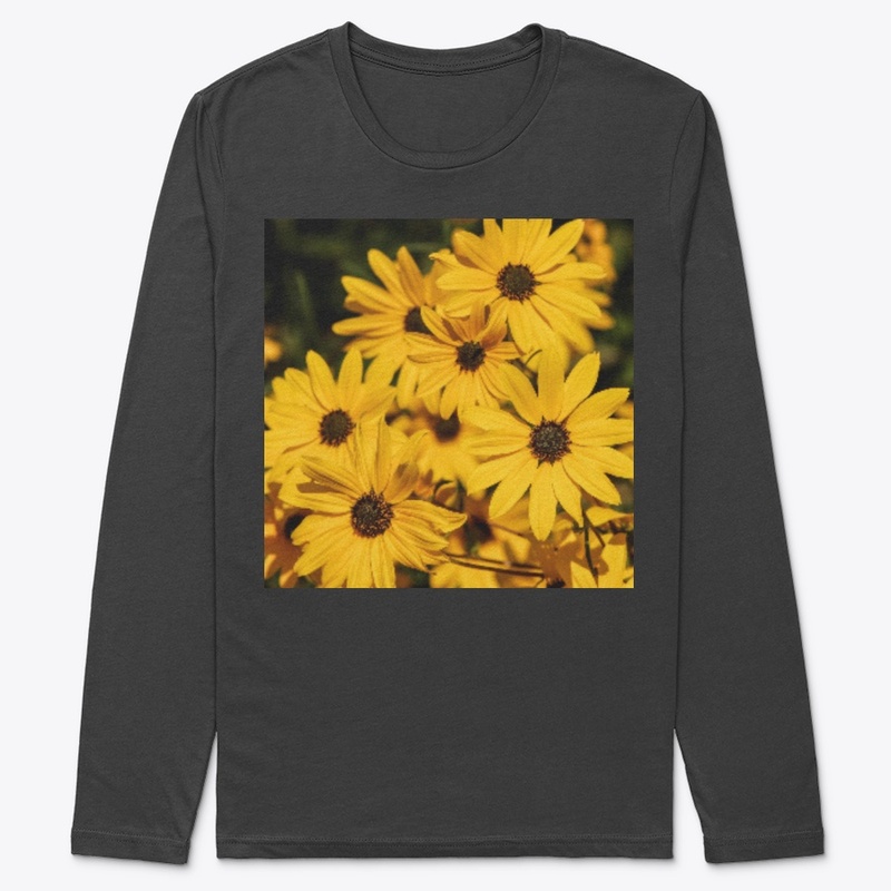 Gerbera flower sticker t-shirts