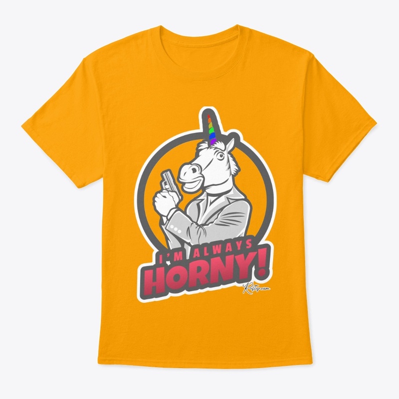 I'm always horny Unicorn Gay Pride Horn