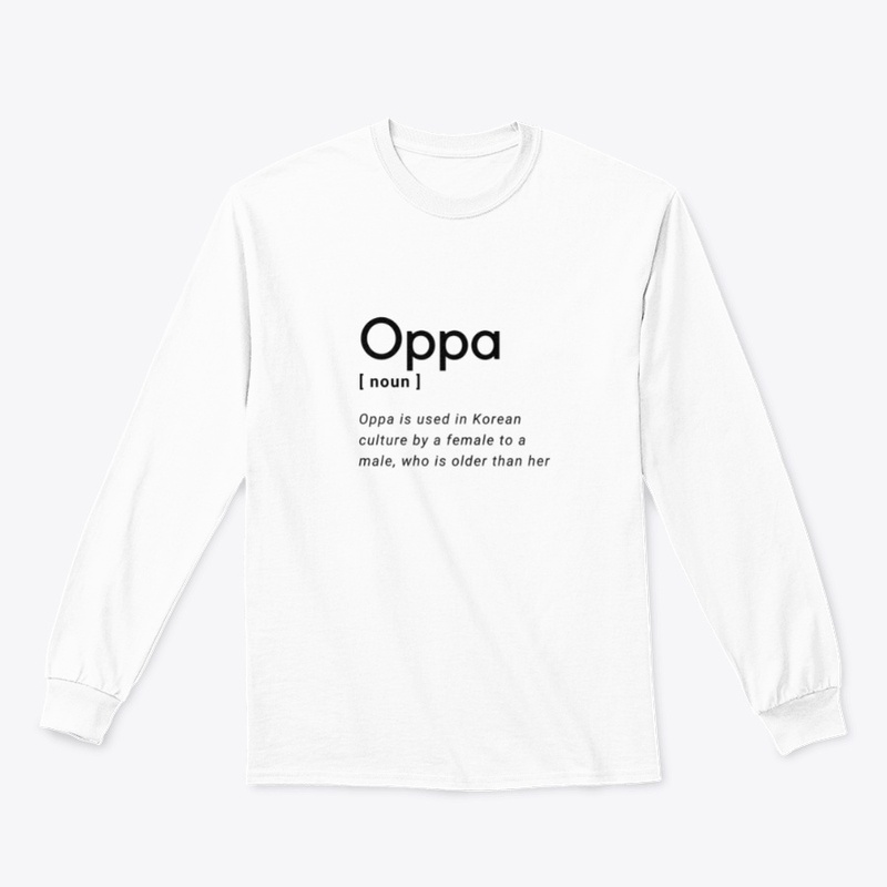 Oppa Definition black Korean Word