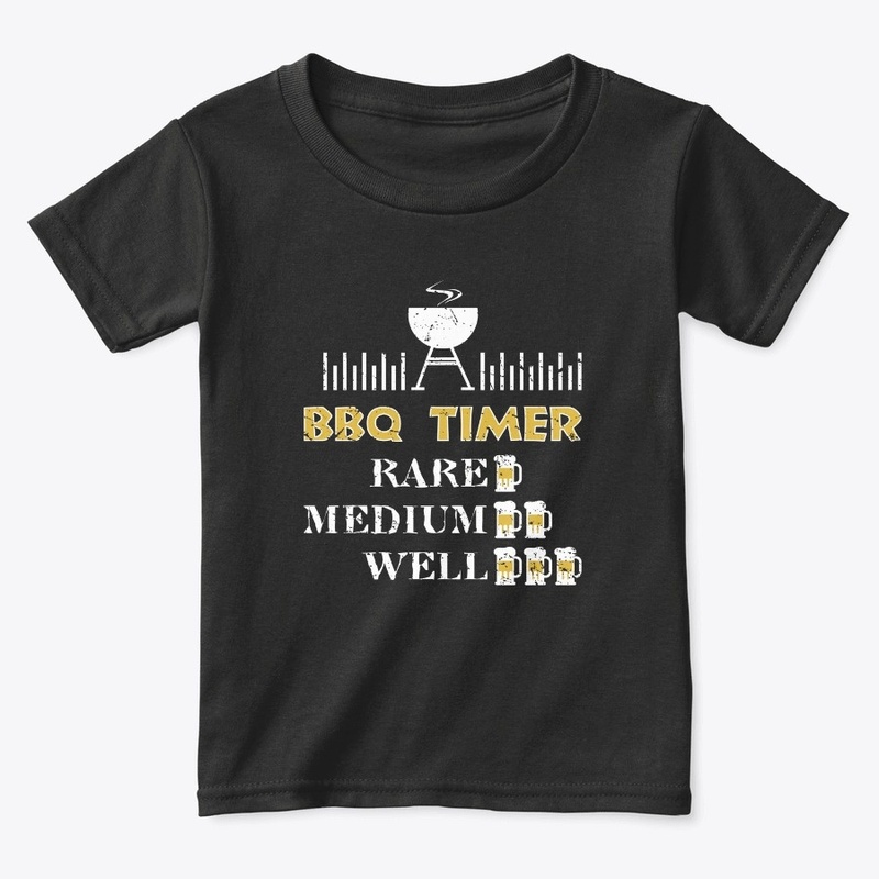 BBQ Timer Barbecue Shirt Funny Grill Gri