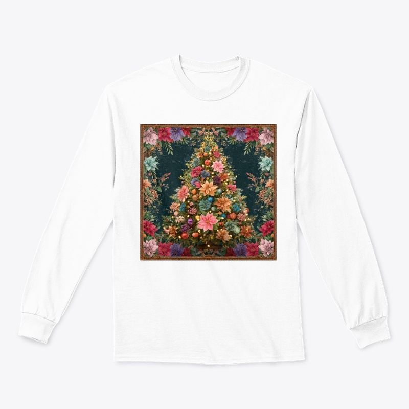 Vintage Floral Christmas Tree Bouquet