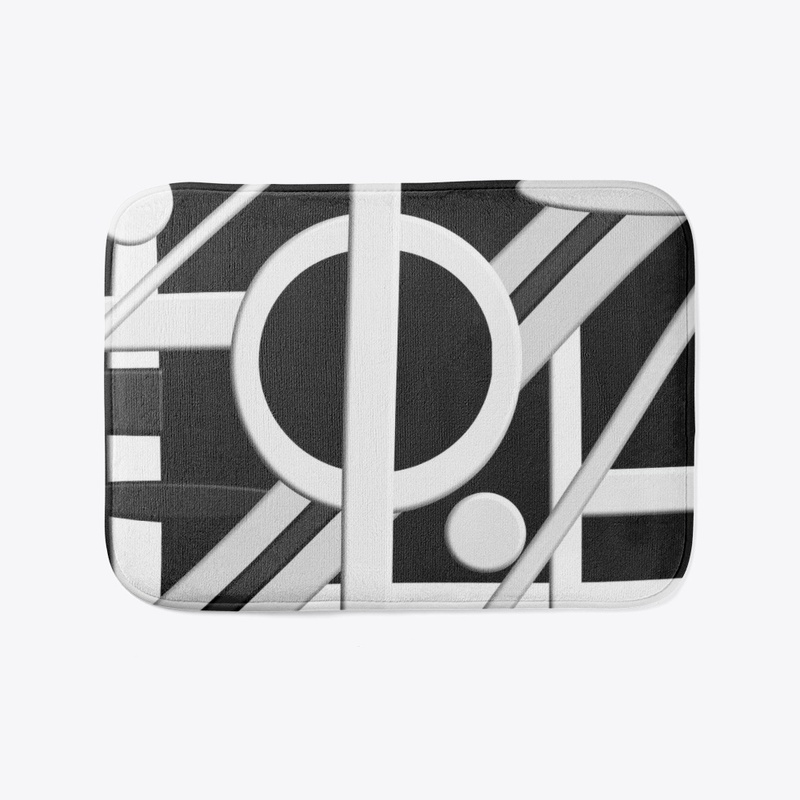 Black and White 3D Geometric 