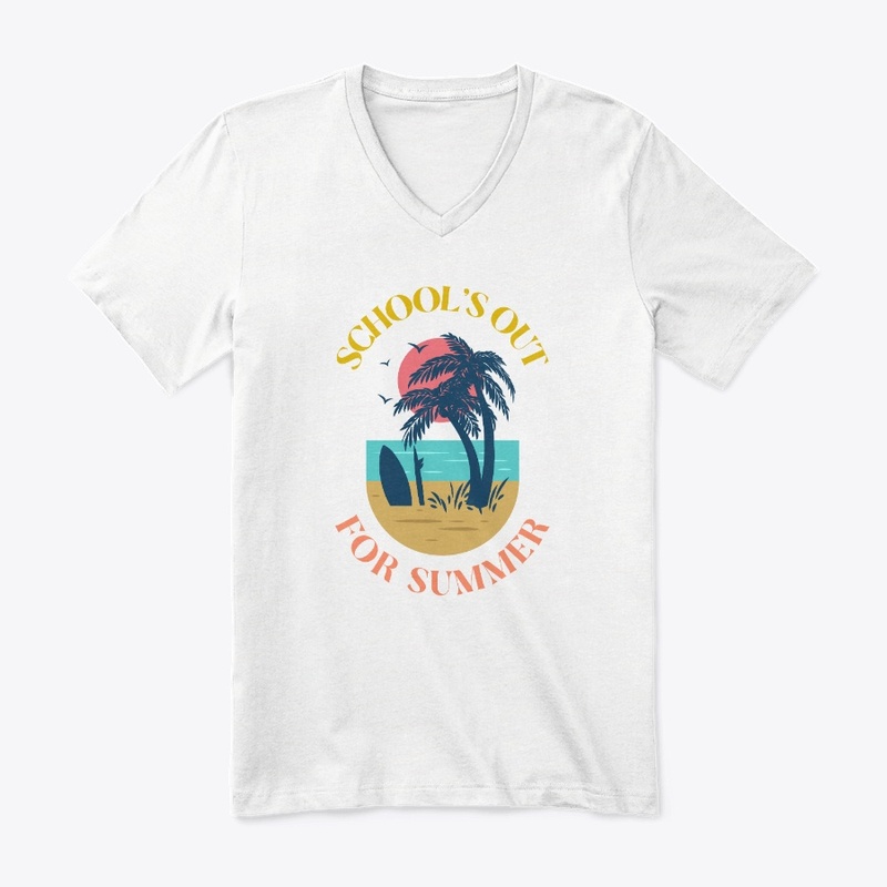 Retro School's Out for Summer Beach