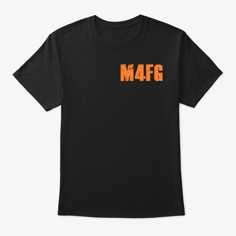 M4 Fg Clan Merch Black áo T-Shirt Front