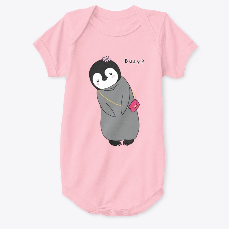 Busy? - Cute Baby Penguin Design