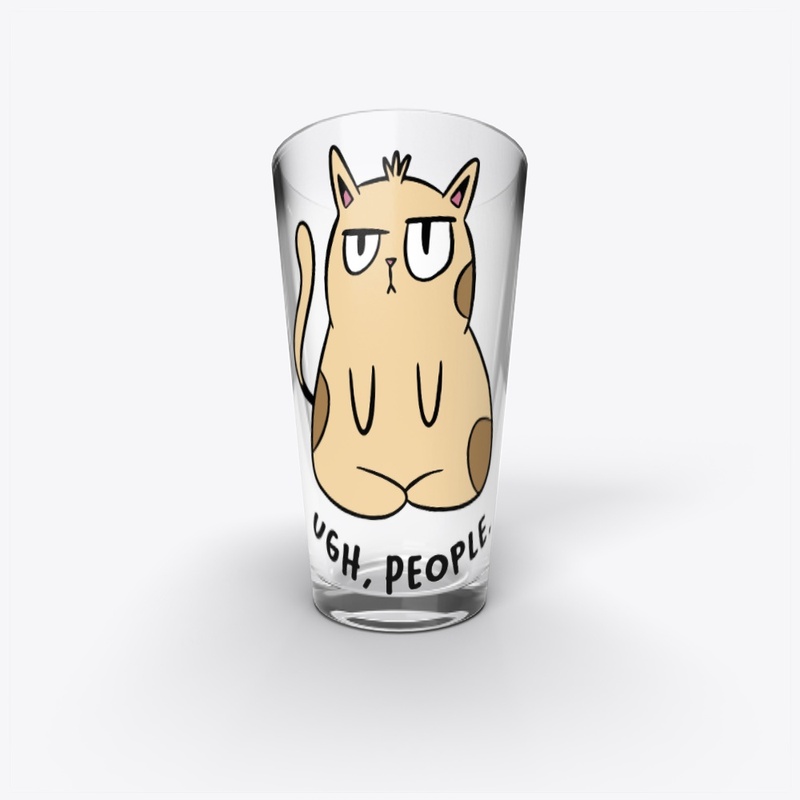 Annoyed Cat Ugh People 