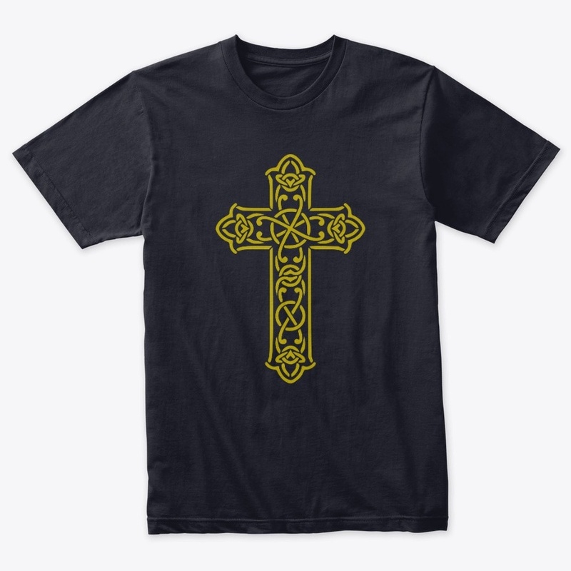 Golden Celtic Cross