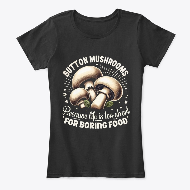 White Mushrooms Tee