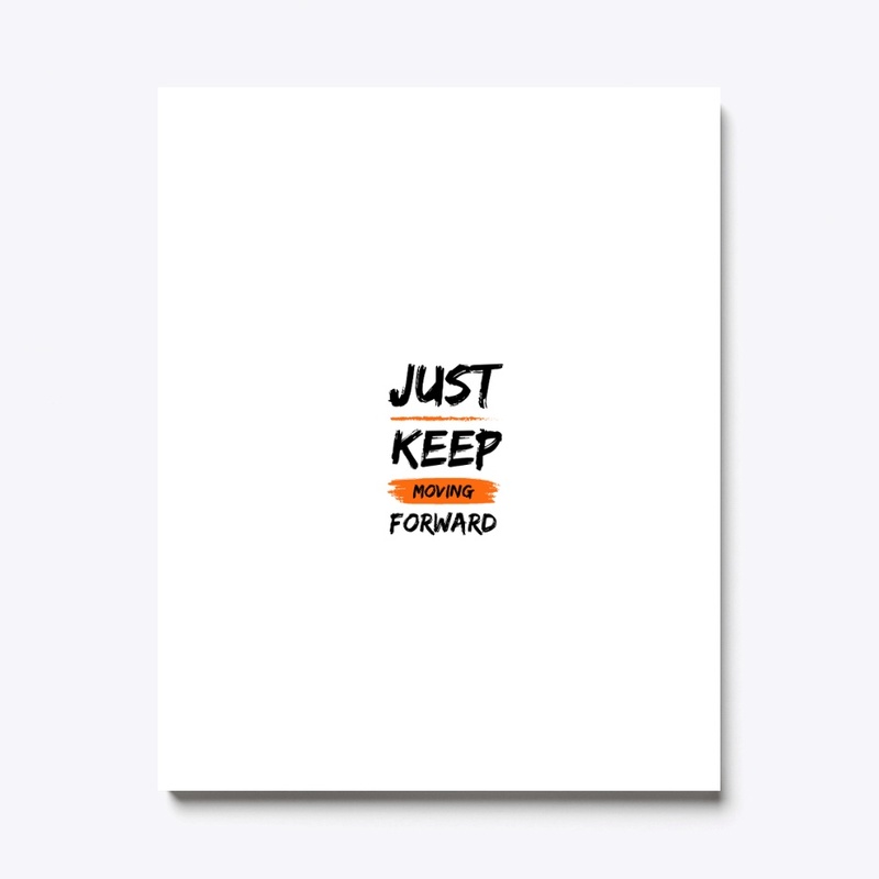 Moving Forward White Graphic T-Shirt