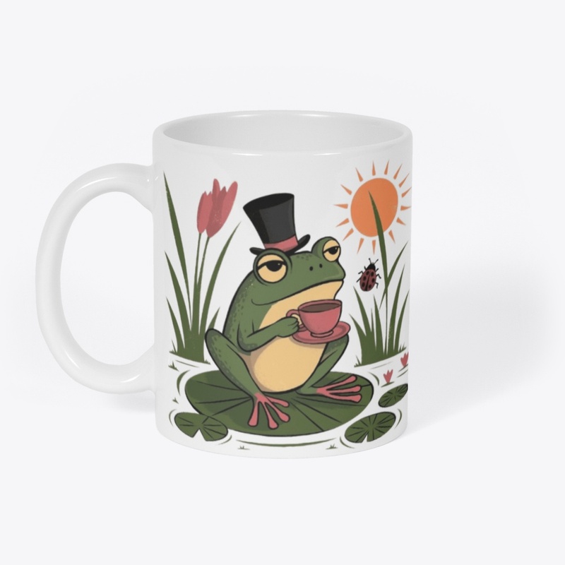 Whimsical Frog Tea Time Tote"