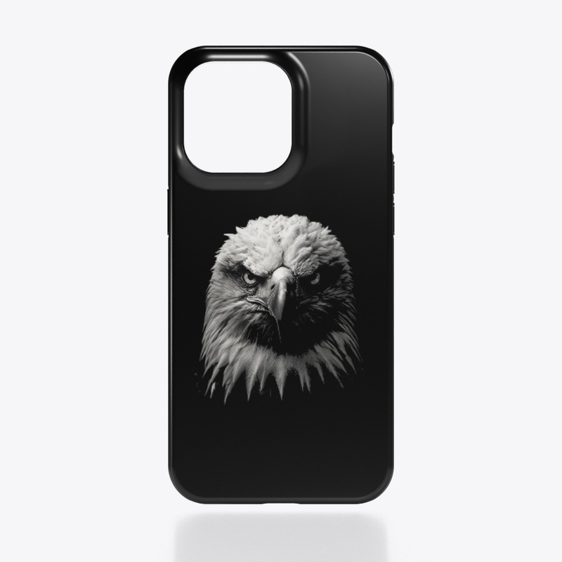 Eagle Portrait in Black and White
