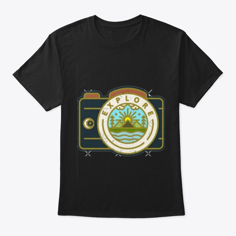 Men Camera Printed Tee Buy 🛍️ Now