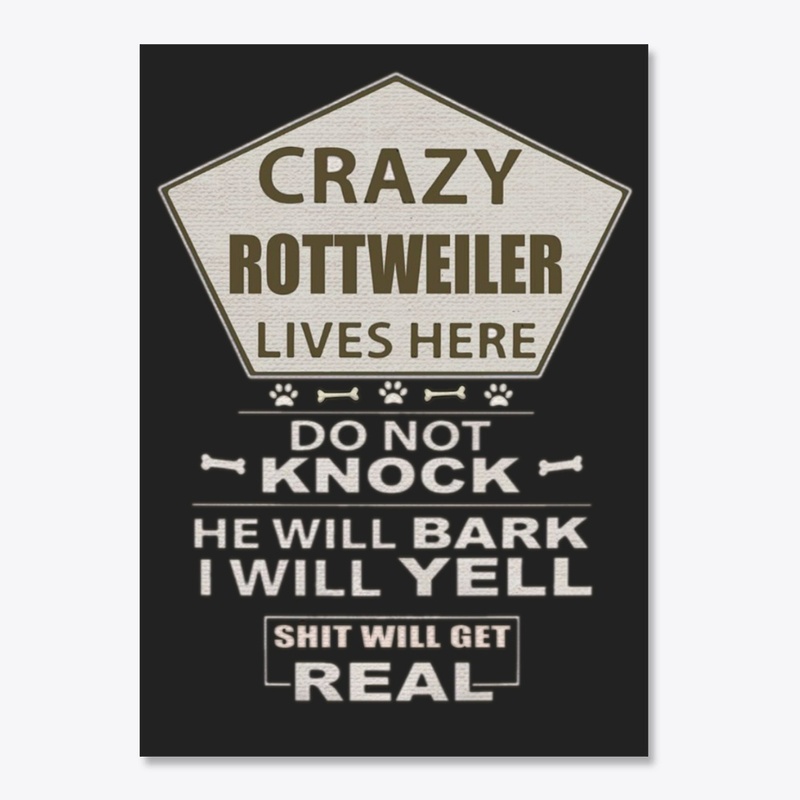 Rottweiler - warning sign