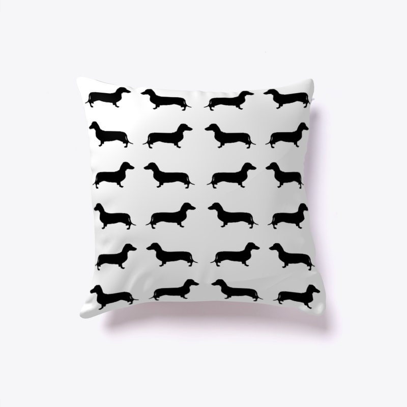 Great Gift Idea! Black Dachshund Pillows