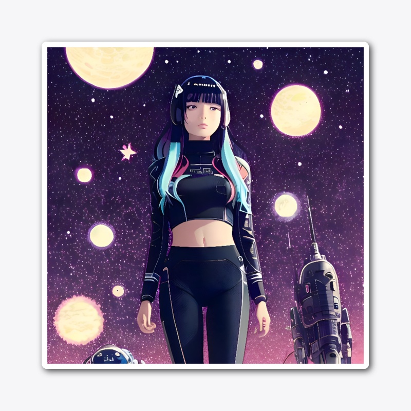 Space girl design