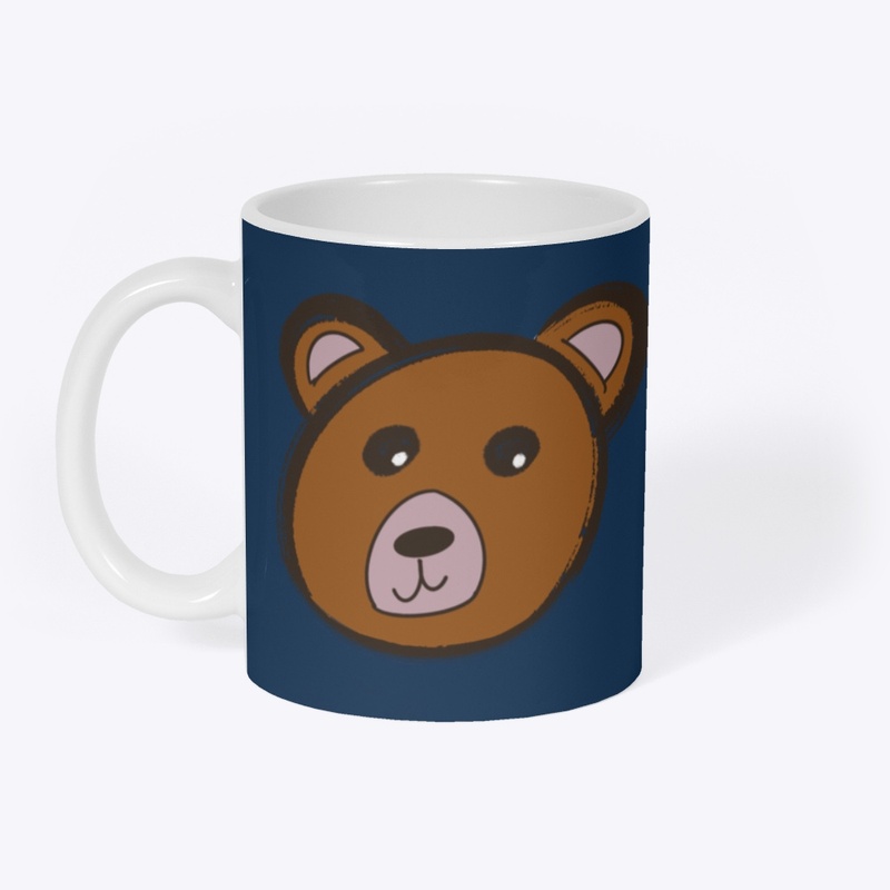Happy Bear Head Mug