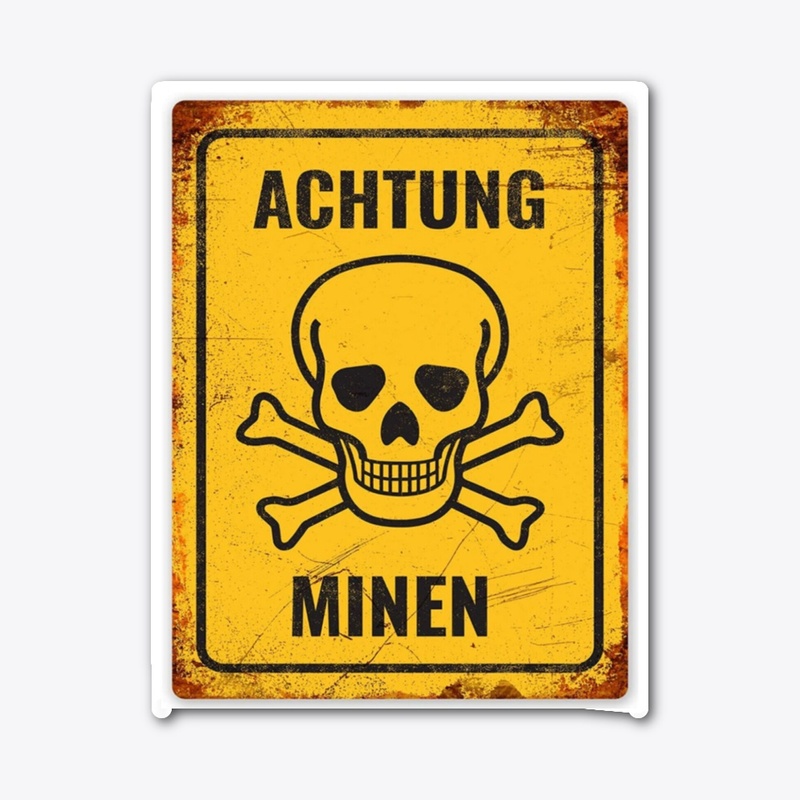 ACHTUNG MINEN Sticker