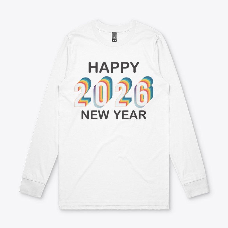 Happy 2026 new year design