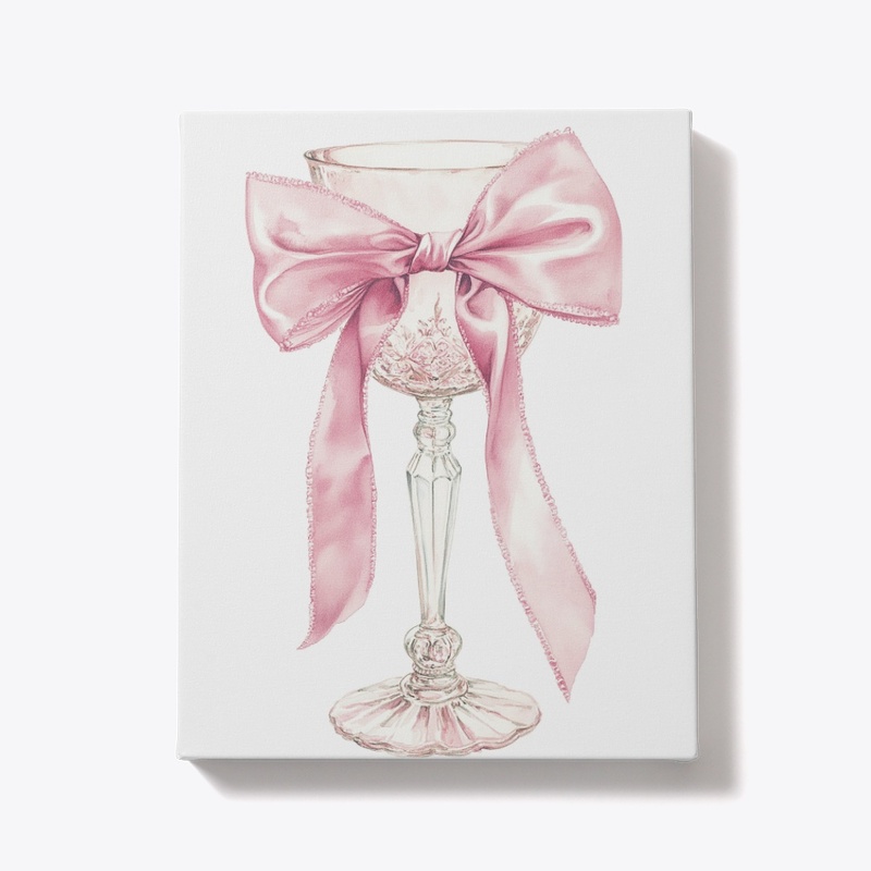 Pink Bow on the Goblet