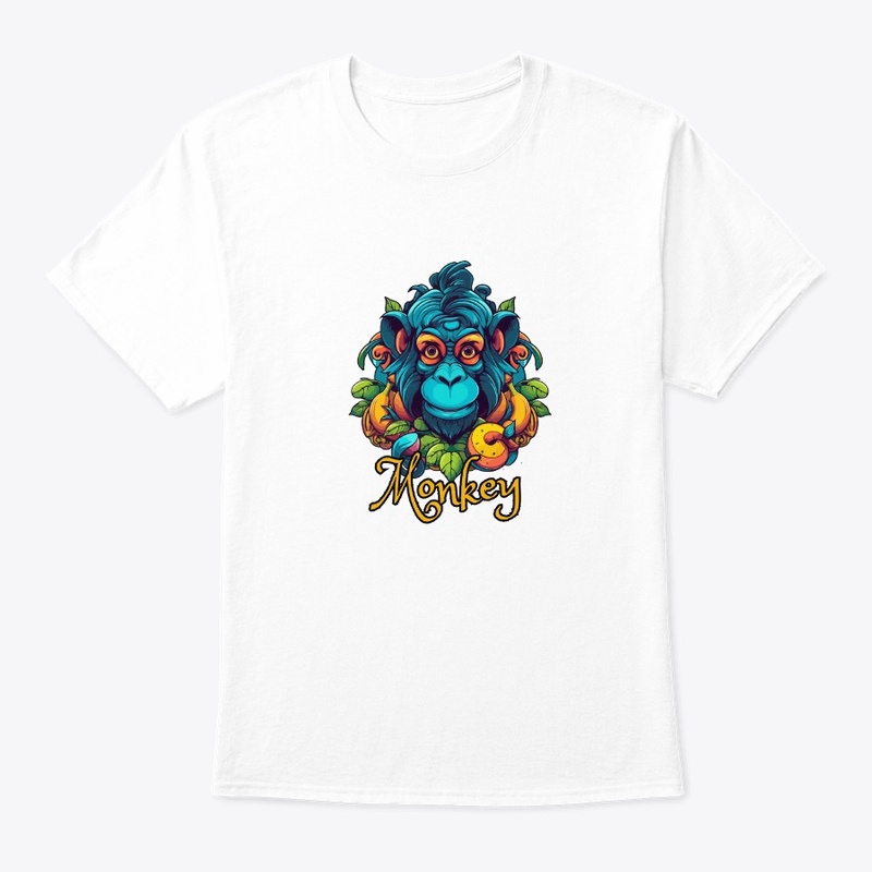 Black Blue Illustrated Monkey Adventure 