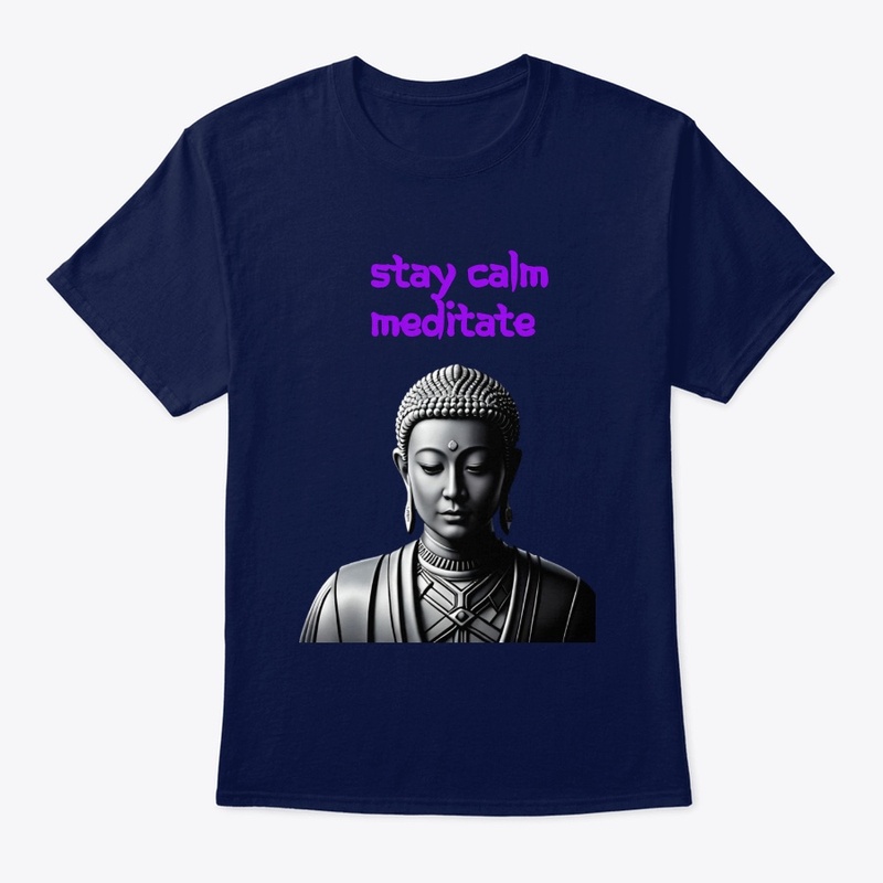 Be Calm, Meditate message from a Buddha.