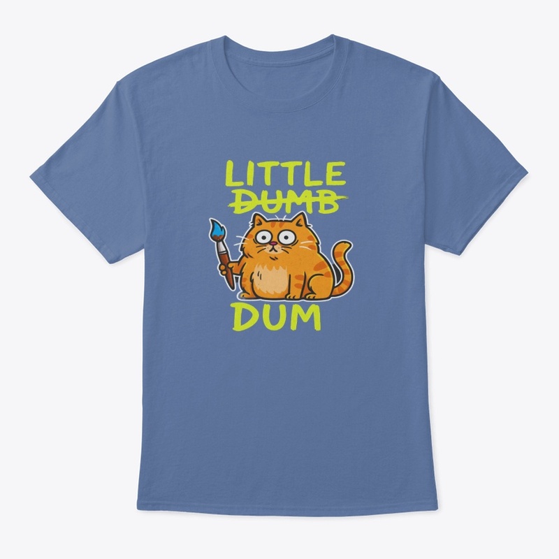Funny Dumb Cat Tee – Silly Orange Artist
