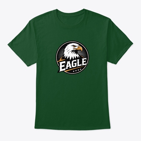 Classic Eagle Deep Forest áo T-Shirt Front