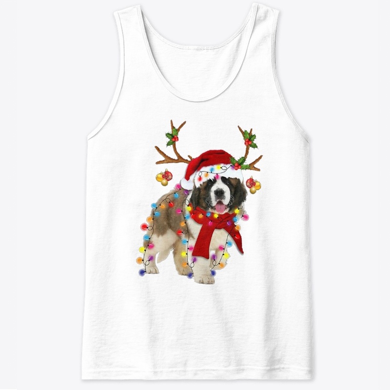 SAINT BERNARD CHRISTMAS NEW T SHIRT