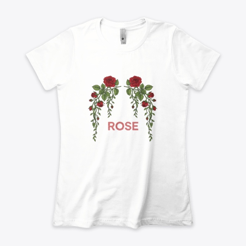 Elegant Rose Wreath Tee