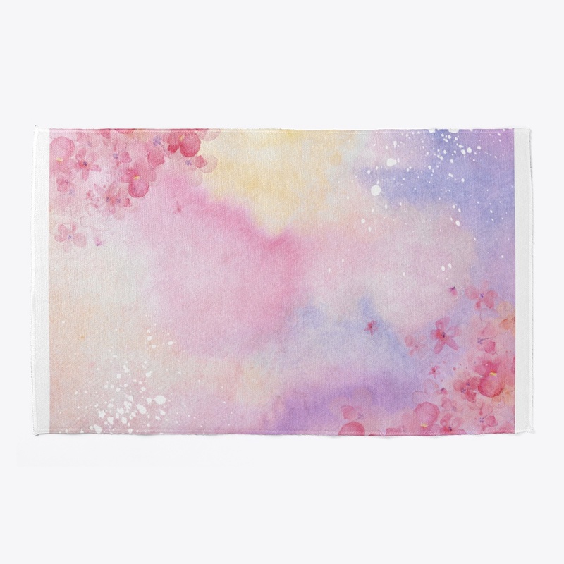 PINK WATER COLOR GRADIANT FLOWER 