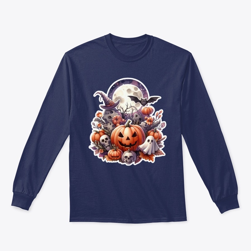 Halloween night, pumpkin tshirt