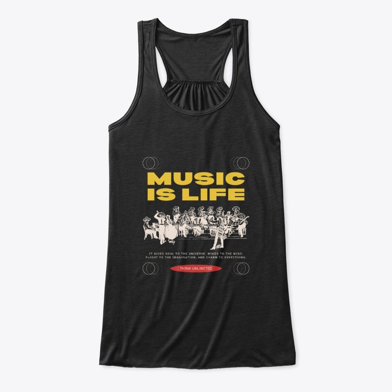 MUSIC IS LIFE (tees,hoodies,mug)