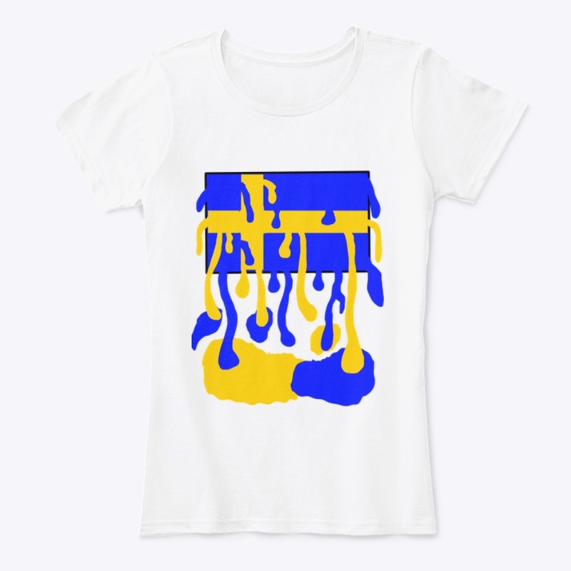 Sweden flag liquid.