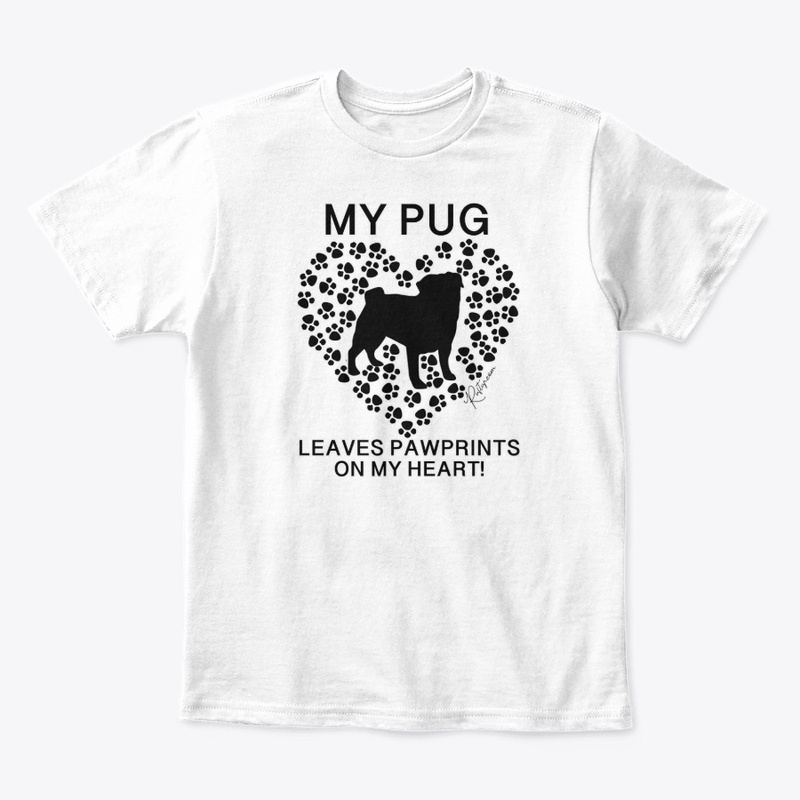 My Pug Pawprints on my Heart