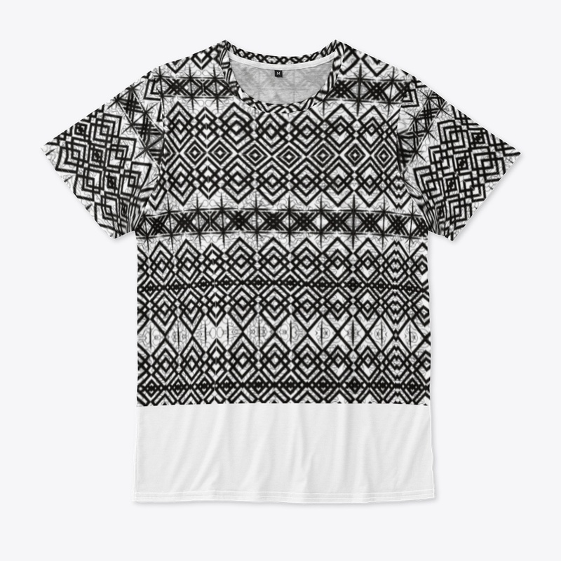 Pattern unisex tee shirt 