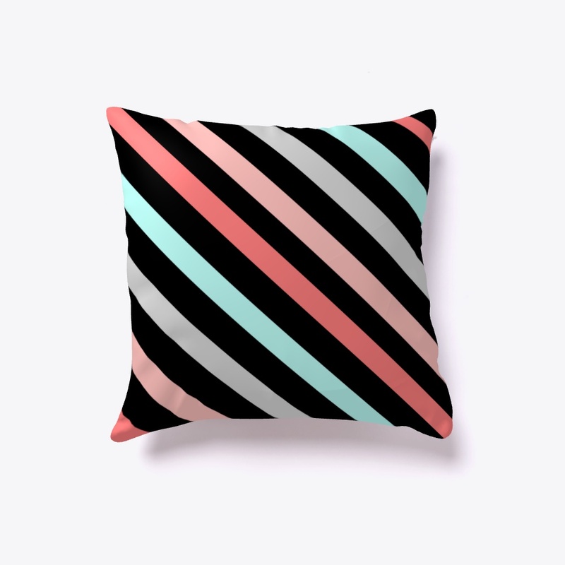 “MULTI COLOR PATTERN LINE" Pillow.