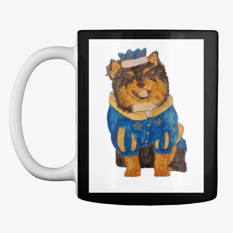 Finnish Lapphund Postcard Dog Halloween
