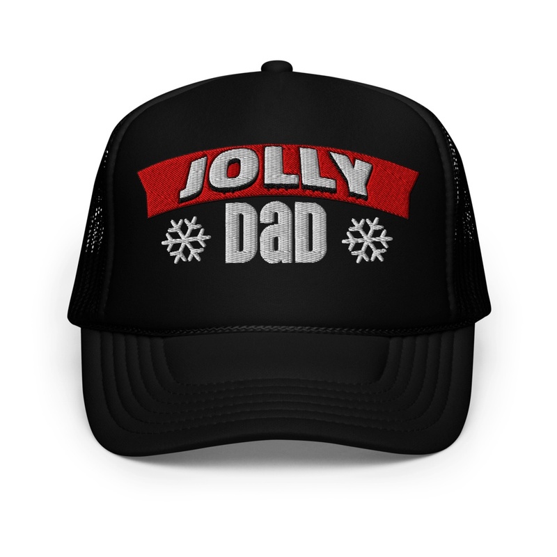 Jolly Dad Christmas Foam Trucker Hat