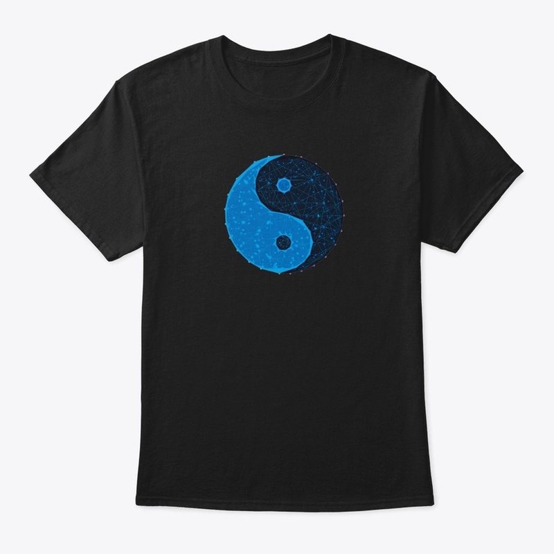  yin yang geometric symbol