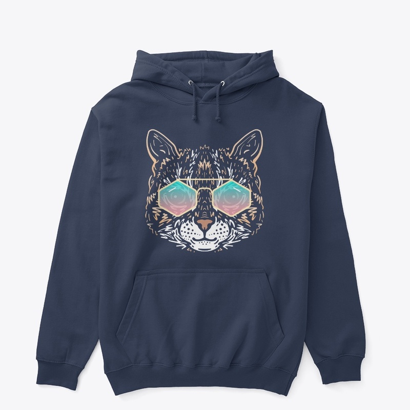 Cute Cat in Sunglasses (Colored+sg10)