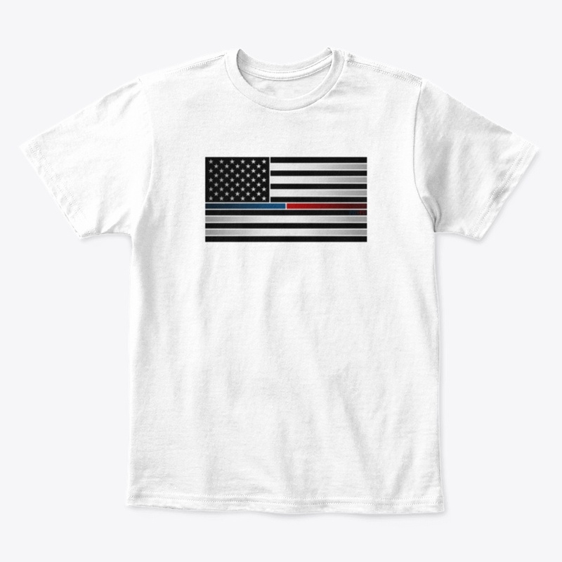 Horizontal Blue and Red Flag