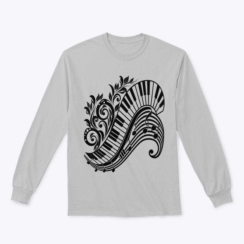 Musical Art Piano Keys T-shirt Design 
